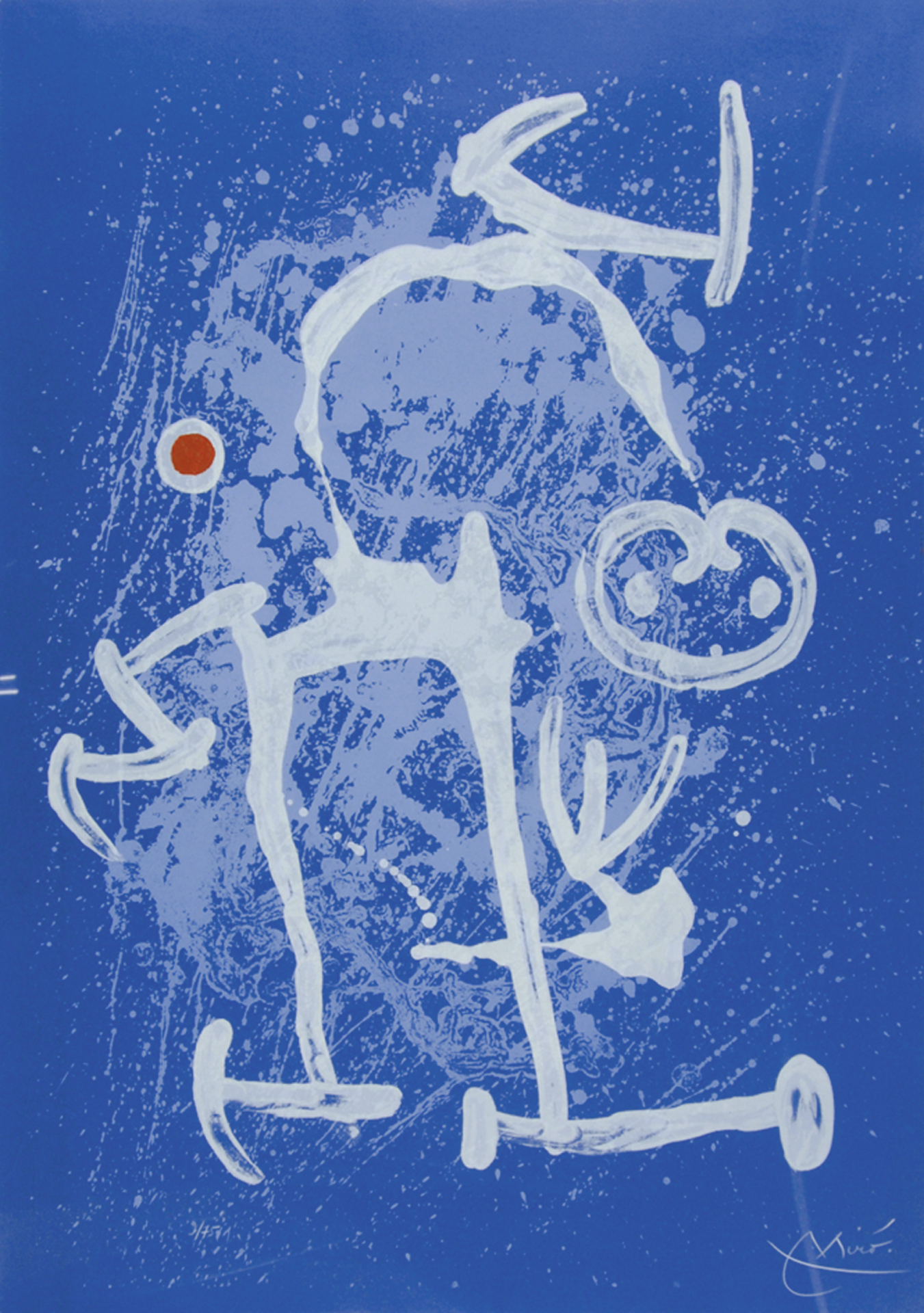Joan Miró, L'Illettré - bleu