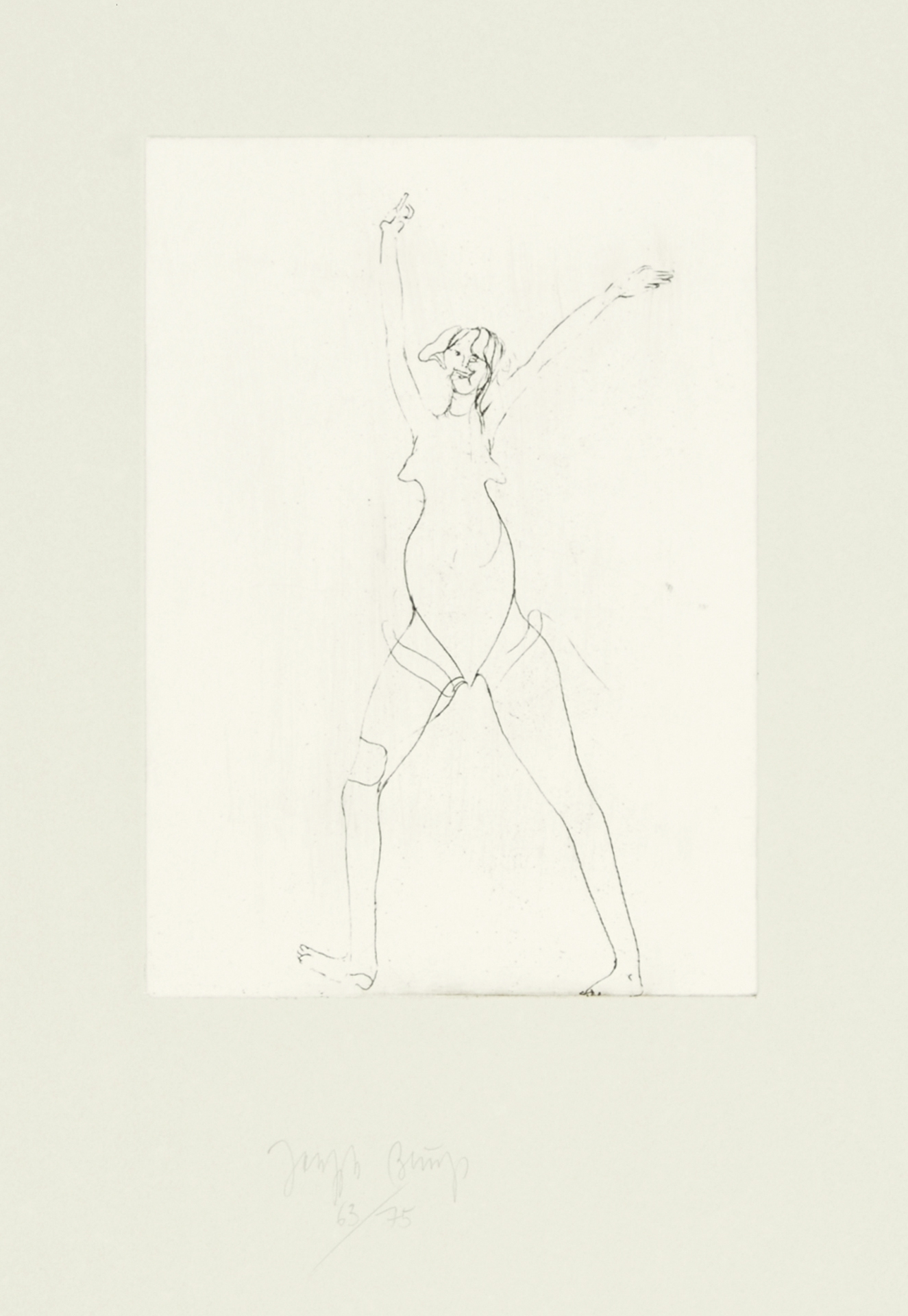 Joseph Beuys, Mädchen, from "Suite Zirkulationszeit"