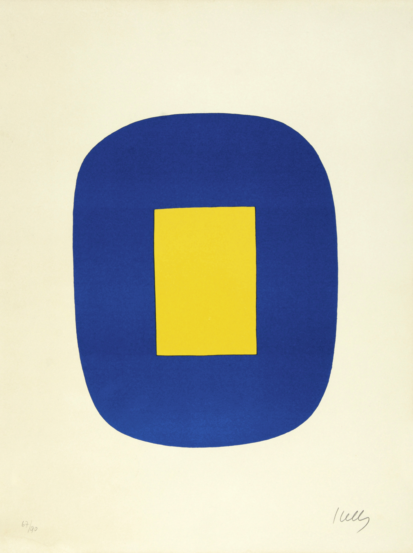 Ellsworth Kelly, Blue with Yellow