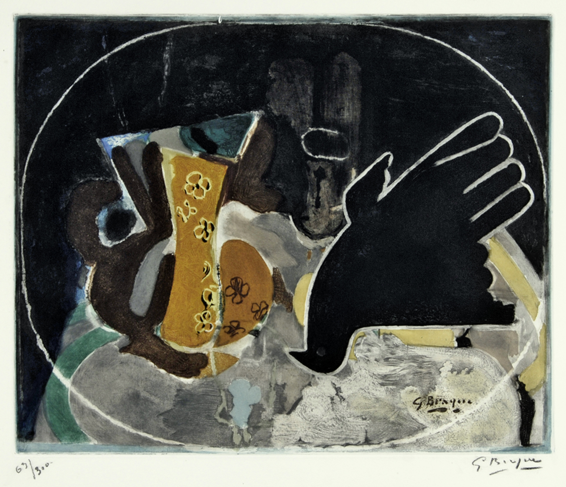 Georges Braque, after. Pichet et oiseau