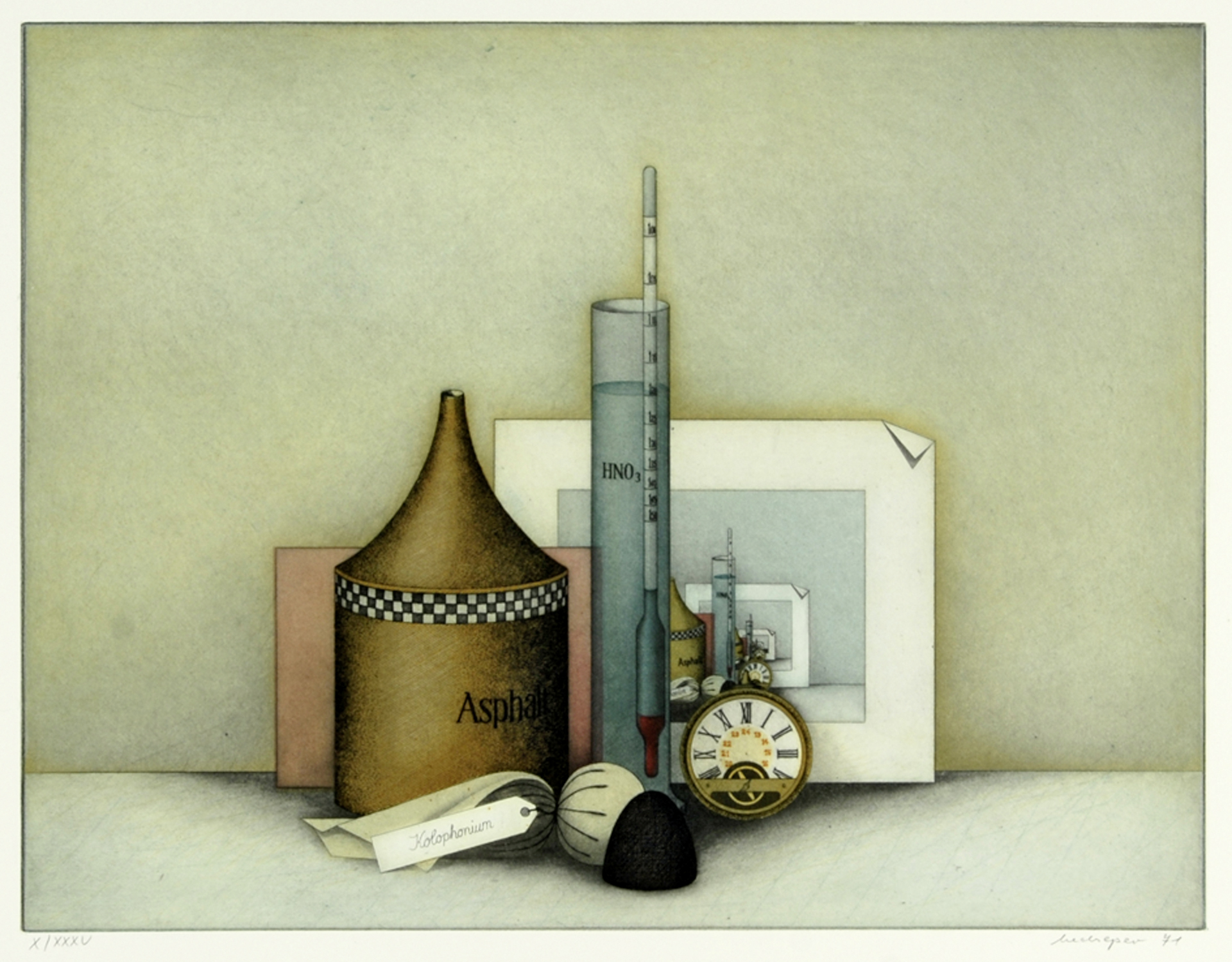 Friedrich Meckseper, Portfolio. Eine Radierung