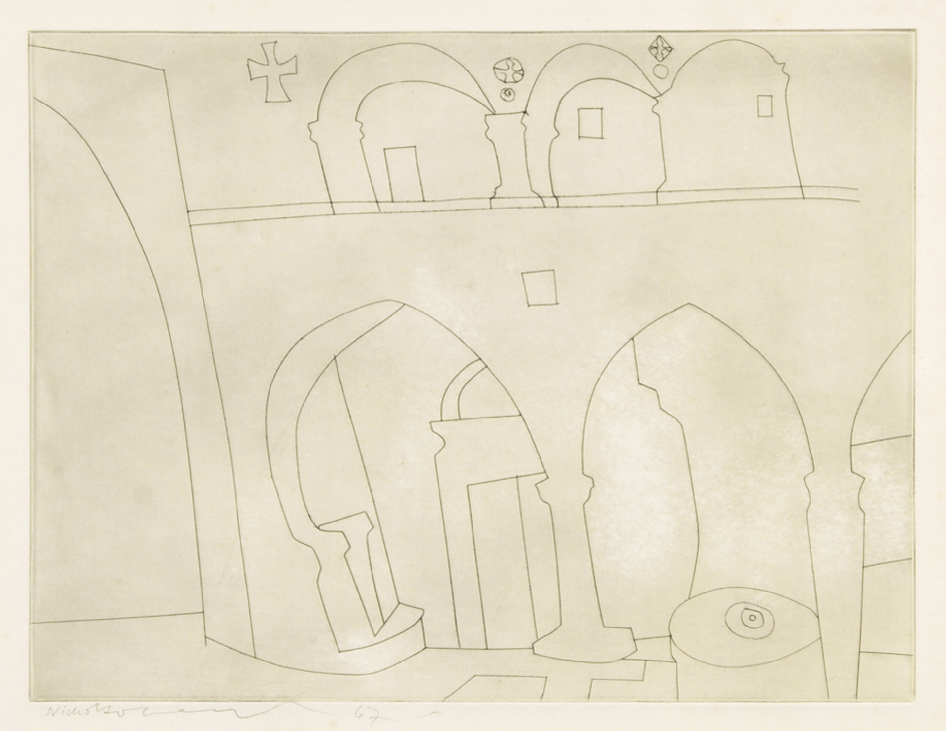 Ben Nicholson, Patmos Monastery
