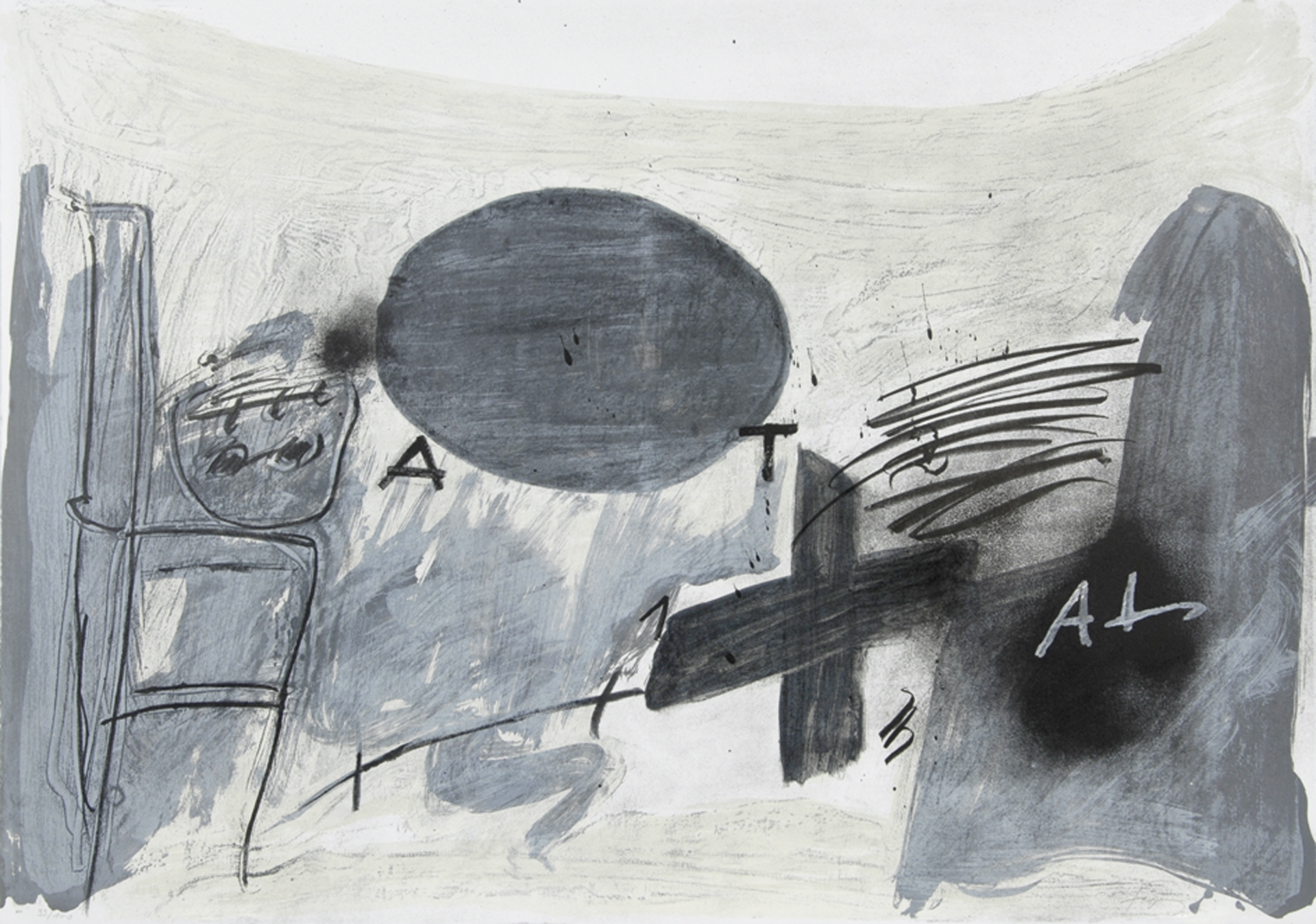Antoni Tàpies, Oval gris