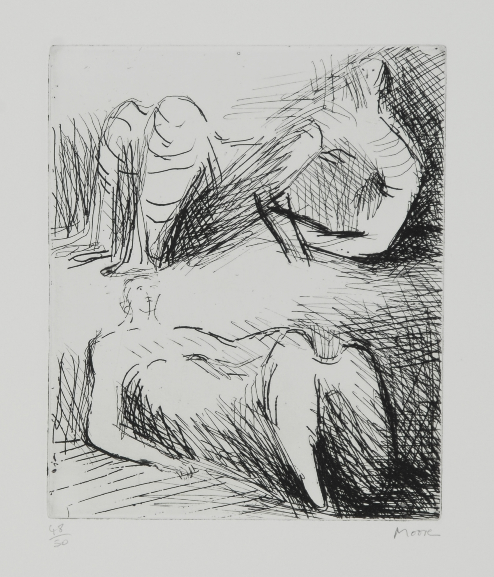Henry Moore, Two Reclining Figures