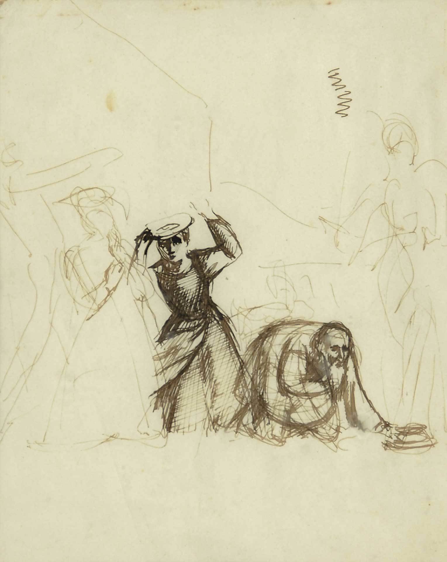Balthus, L'ange Raphaël quitte Tobie et sa famille