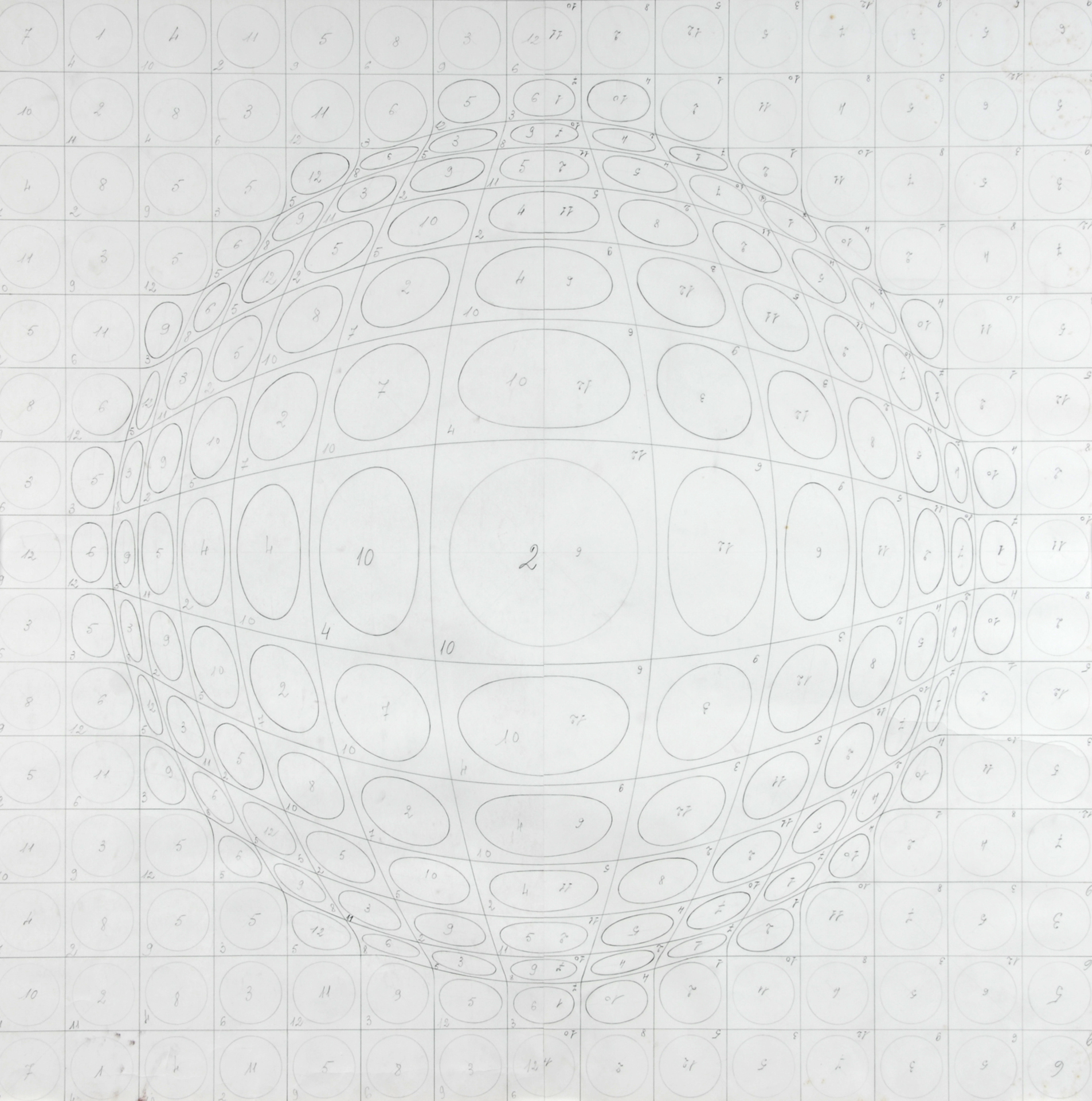 Victor Vasarely, Draft for a Silkprint