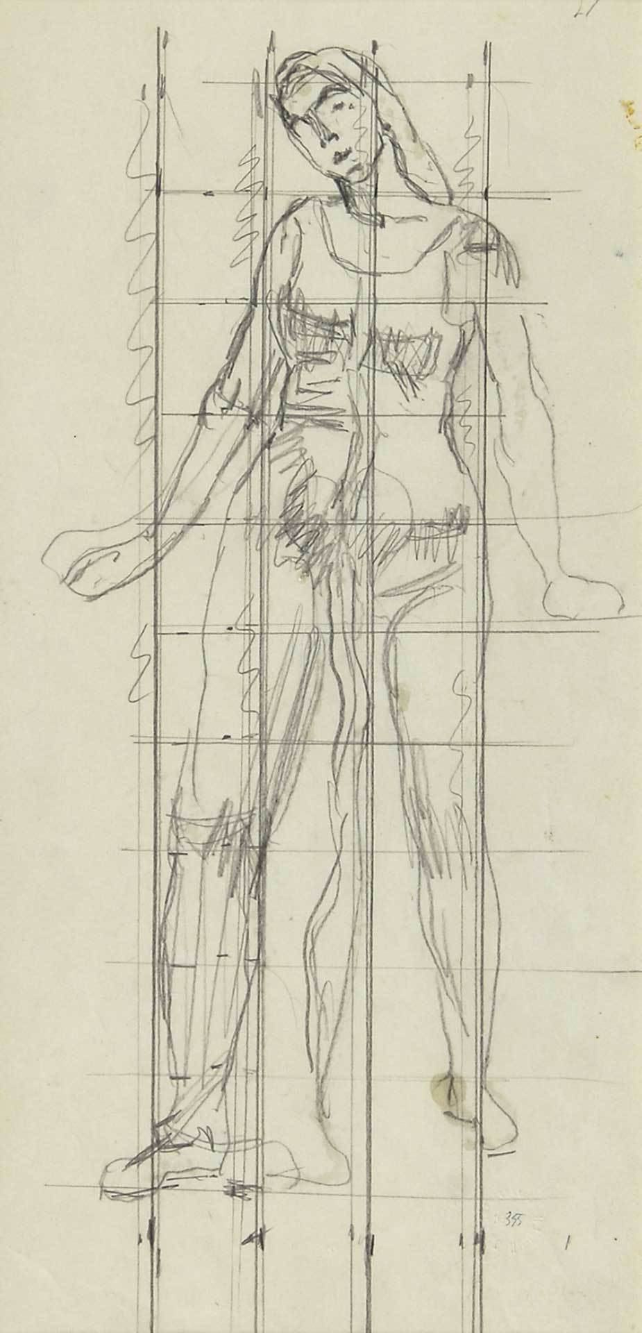 Ferdinand Hodler, Single figure study to "Blick in die Unendlichkeit"