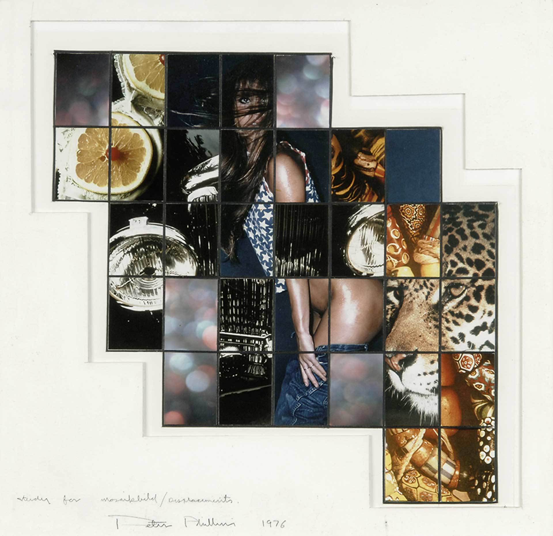 Peter Phillips, Study for Mosaikbild/ Displacements