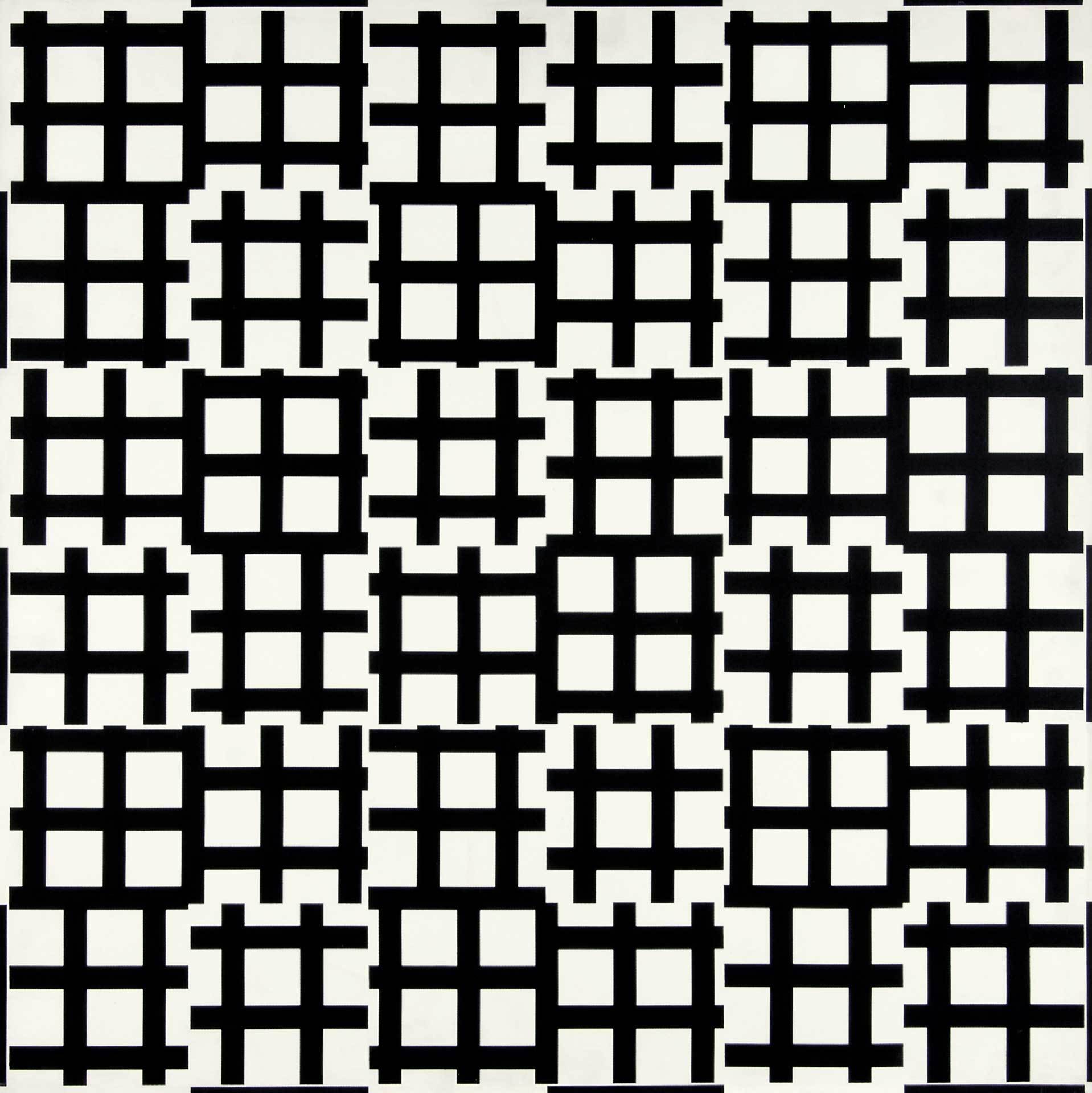 François Morellet, Grand tirets 0° 90°