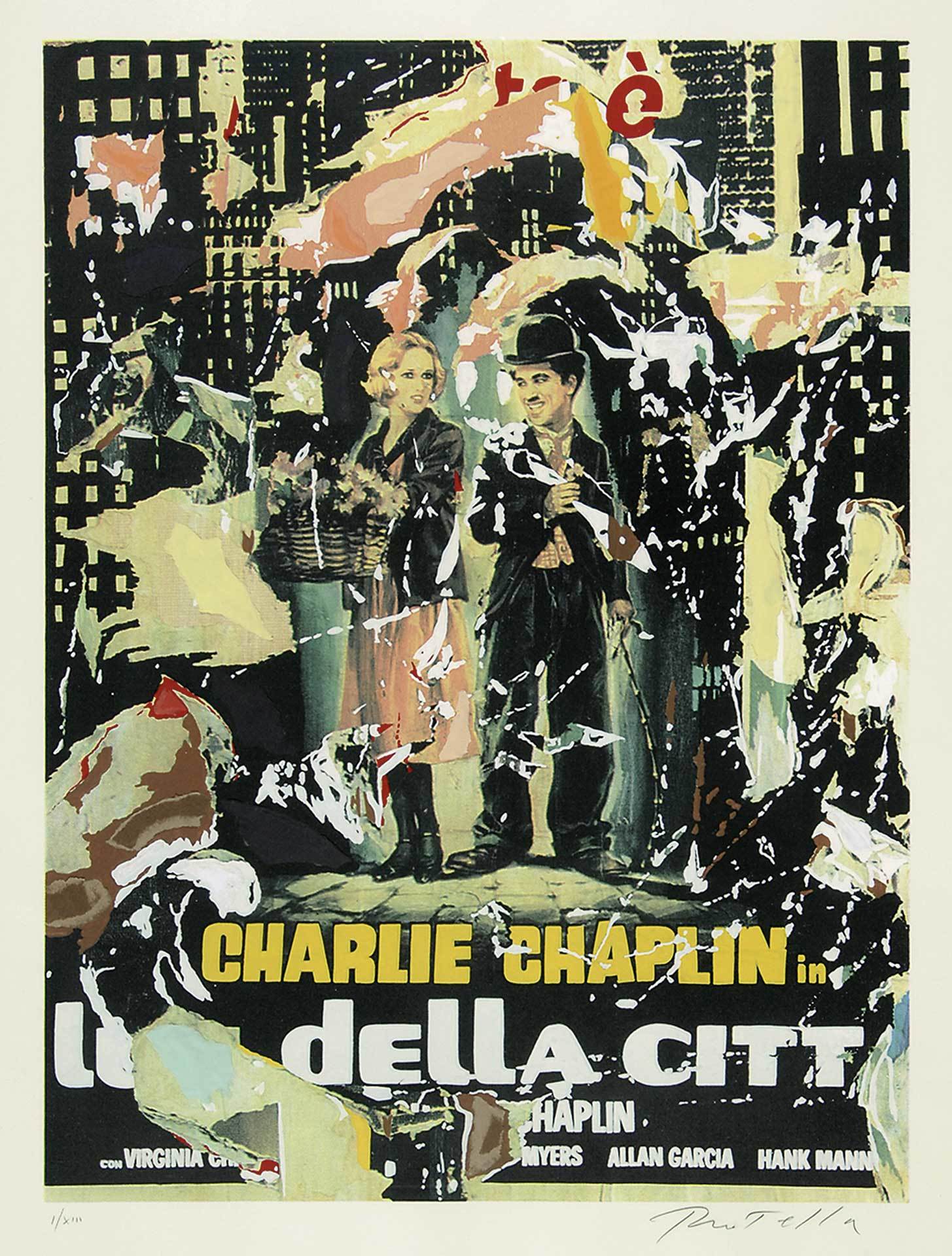 Mimmo Rotella, Charlie Chaplin