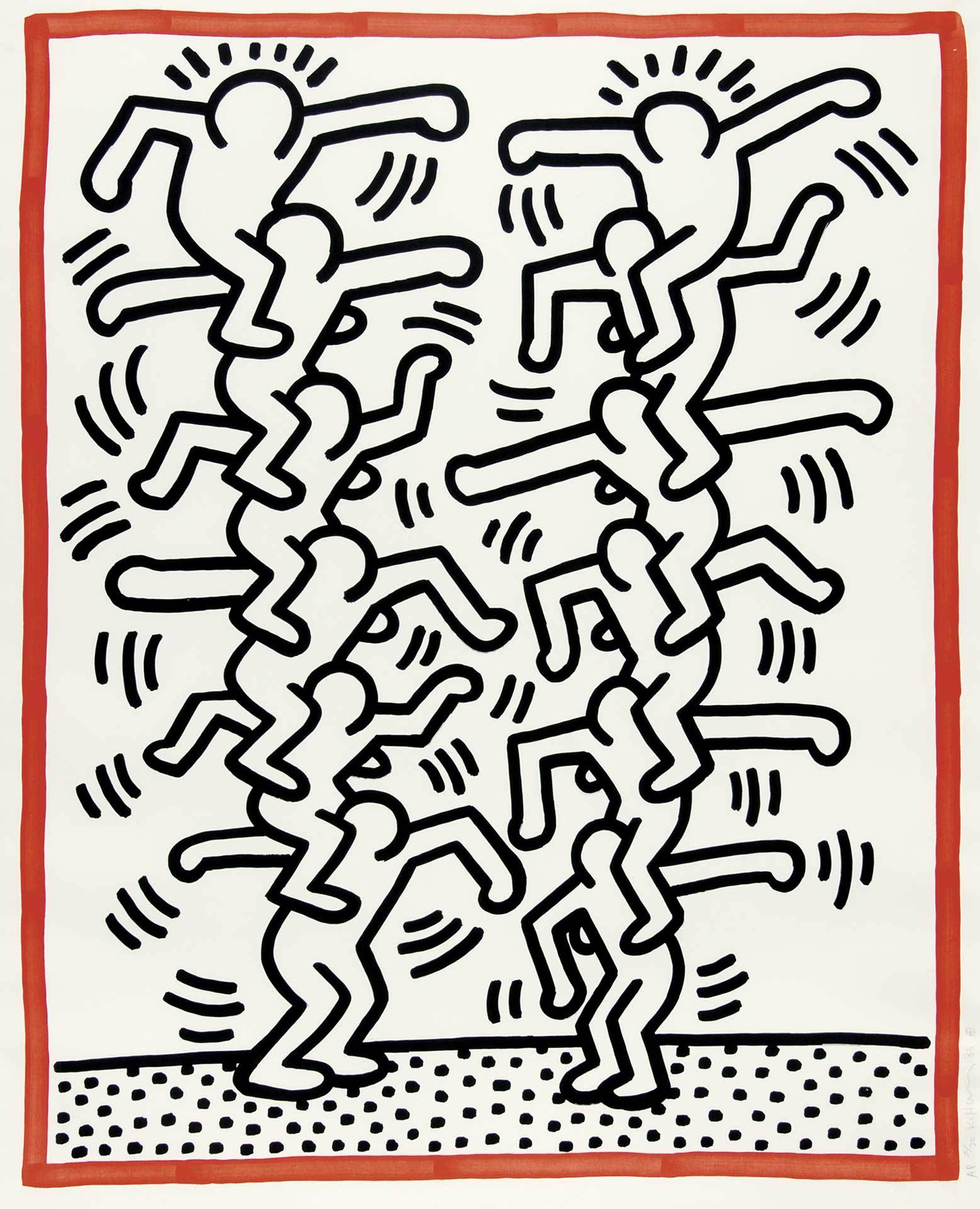 Keith Haring, Untitled, aus "Three Lithographs"