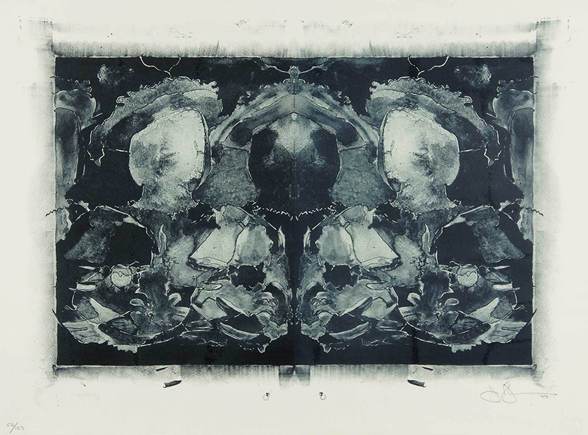 Jasper Johns, After Holbein, 1993, aus "Artists Against Torture"