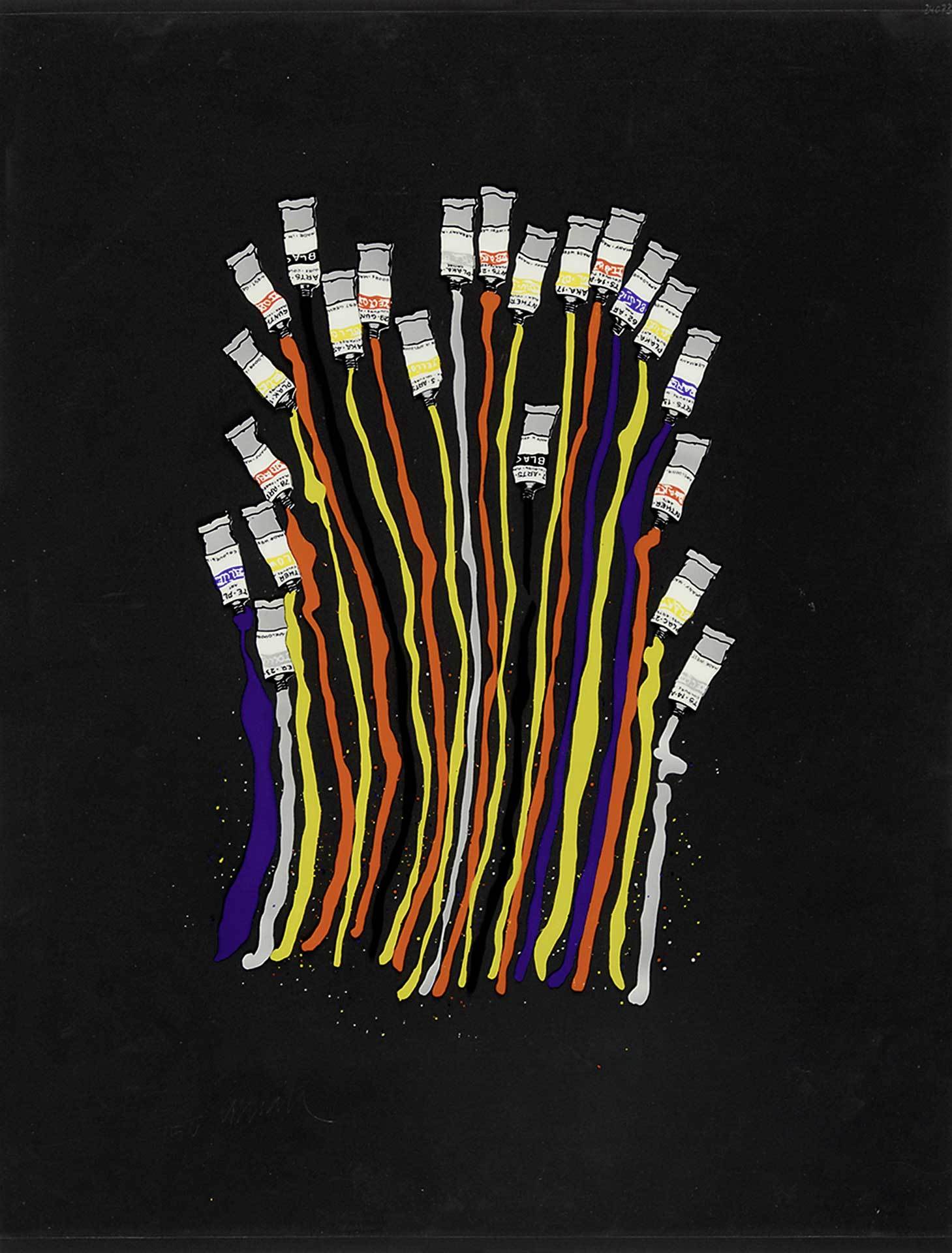 Arman, Accumulation de tubes de peintures