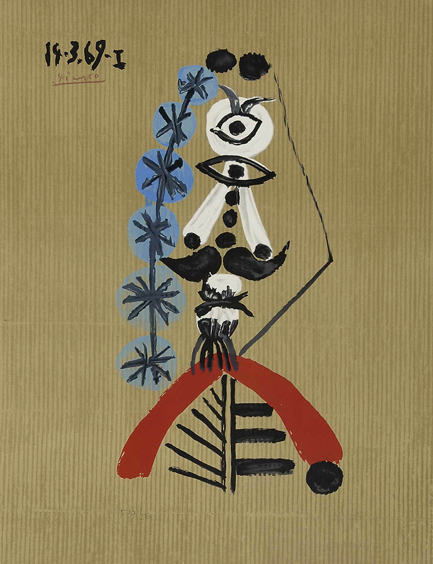 Pablo Picasso, (nach) Blatt aus "Les portraits imaginaires"