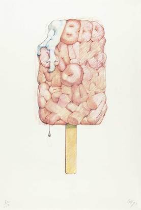 Alphabet in the Form of a Good Humor Bar