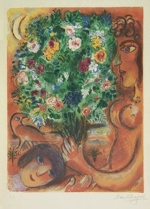 nach. Femme au bouquet, Nr. 12, aus "Nice et la Côte d'Azur"