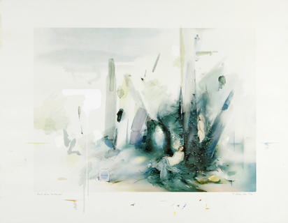 Soft Blue Landscape