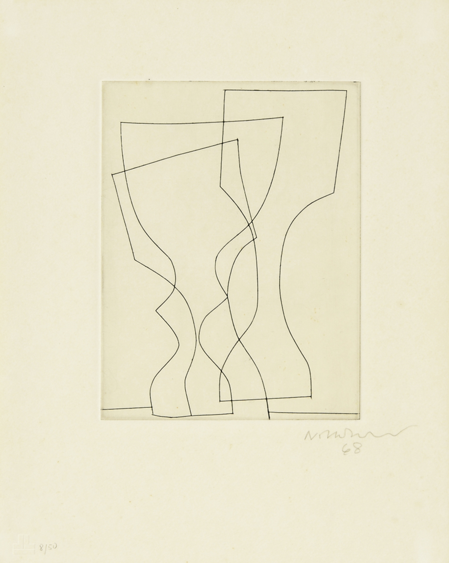 Ben Nicholson, Three Goblets