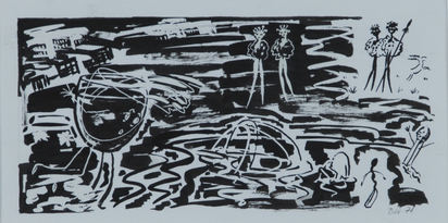 Draft for Invitation Card, Galerie Gugu Ernesto, Cologne