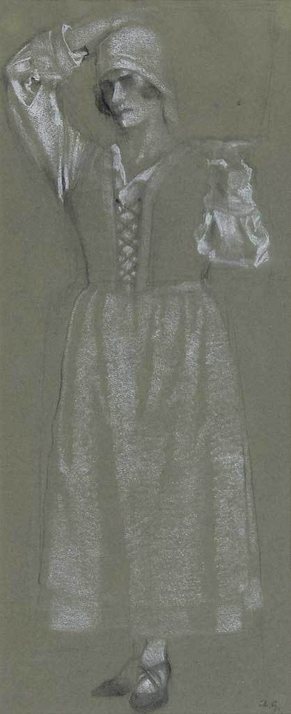 Augusto Giacometti, Mädchen mit Eimer 3