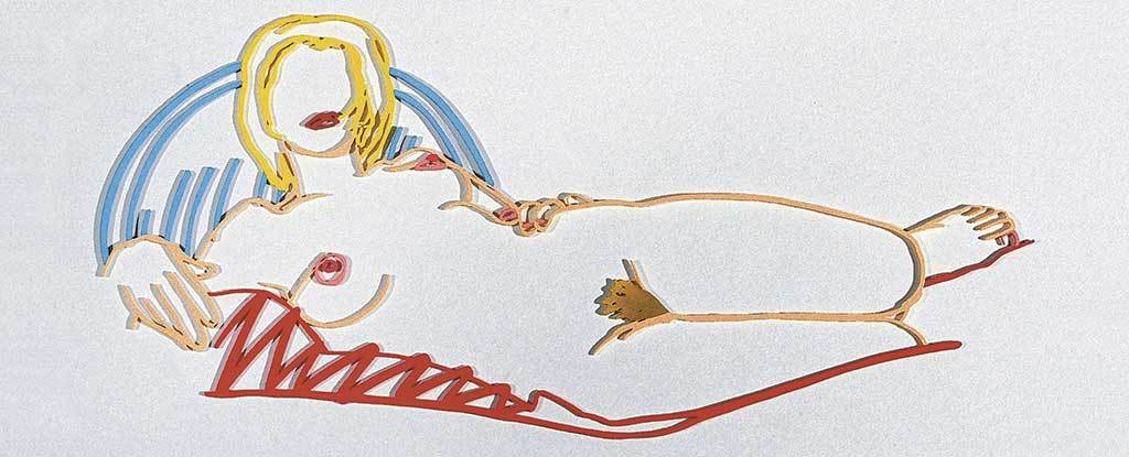 Tom Wesselmann, Monica Reclining on Blanket and Pillow