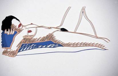 Monica Lying on her Back