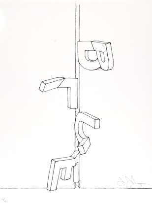 Bent "Blue", 1971, from "Graphikmappe des Schweizerischen Kunstvereins"