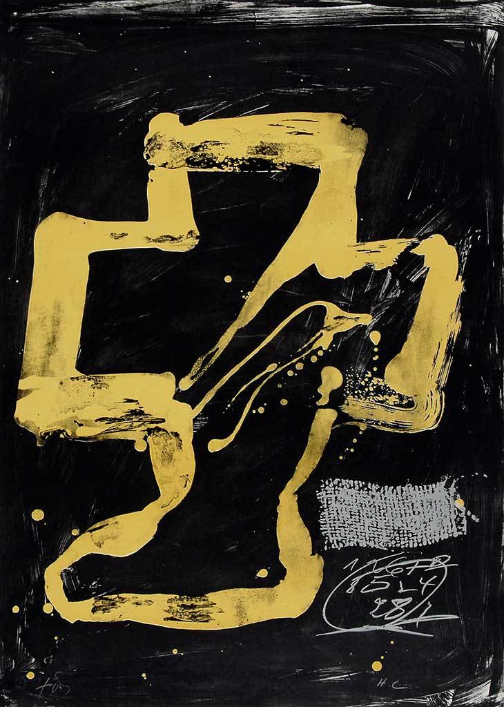 Antoni Tàpies, Personnage assis, aus "Variations"