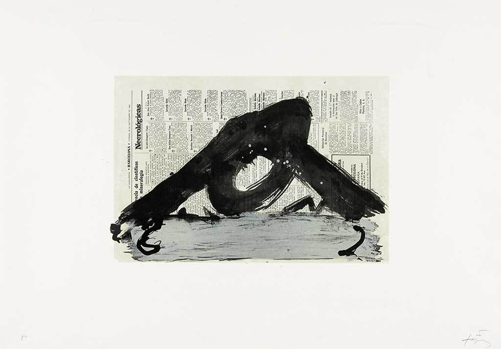 Antoni Tàpies, Sin título, from"Suite 63 x 90"
