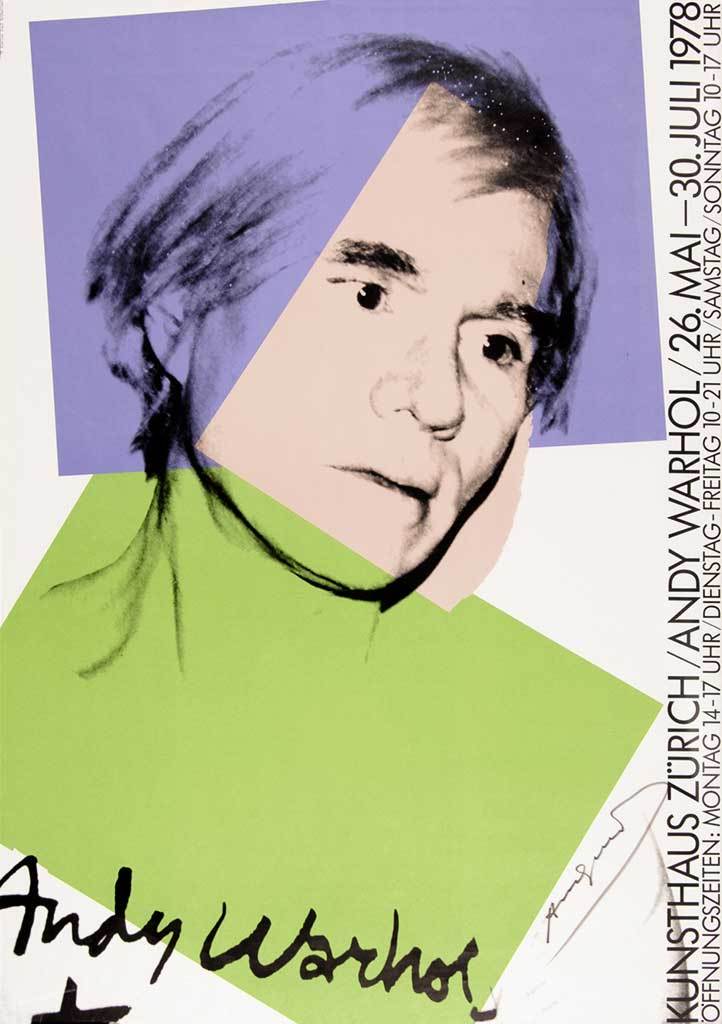 Andy Warhol, Poster. Kunsthaus Zürich, Andy Warhol, 26. May - 30. July 1978