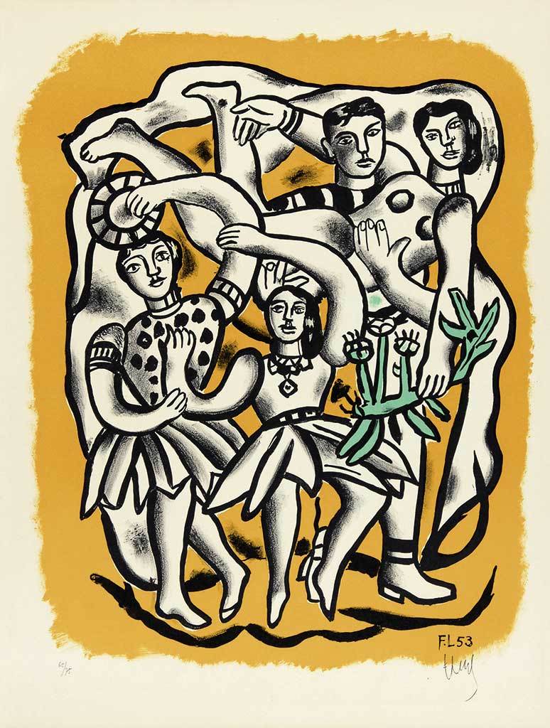 Fernand Léger, Les danseuses (fond jaune)