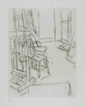 Atelier au chevalet