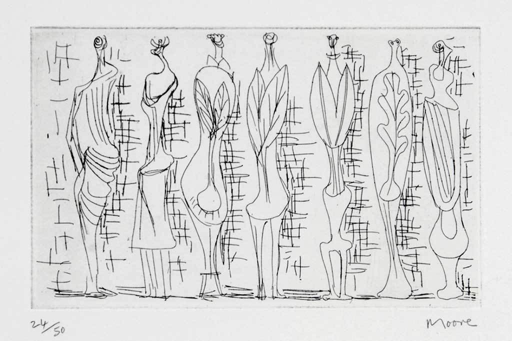 Henry Moore, Standing Leaf Figures