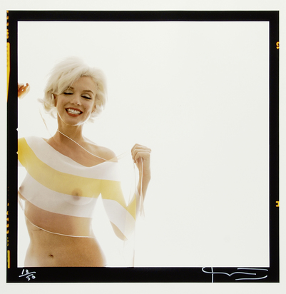 Marilyn Monroe Nude With Scarf - The Lost Sitting