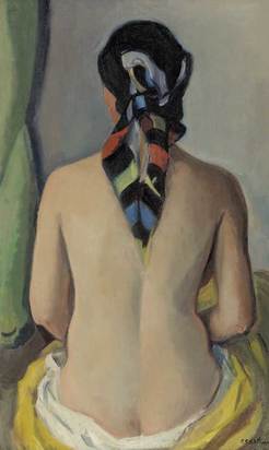 Femme nue de dos