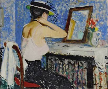 Jeune fille devant le miroir