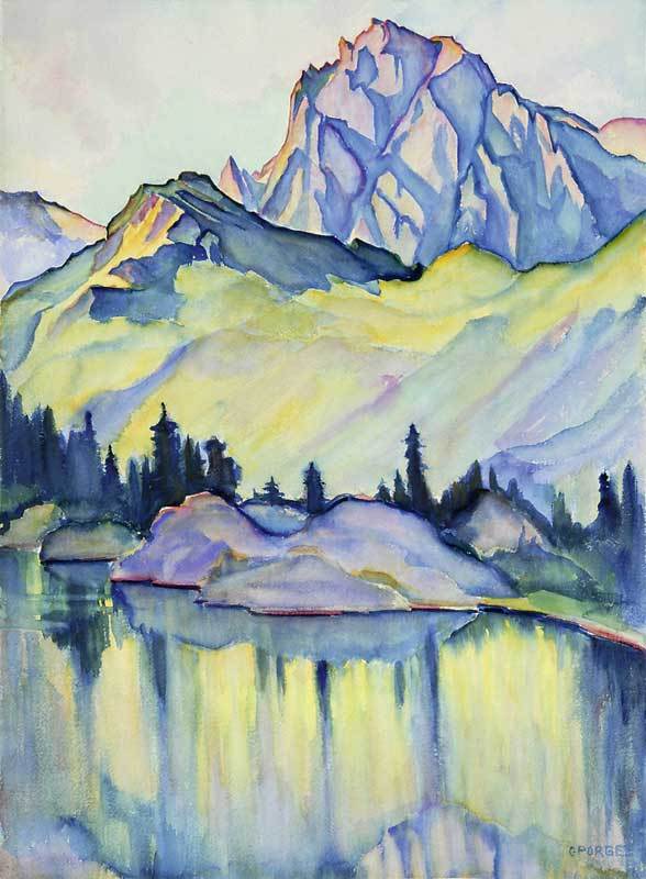 Clara Porges, Am Cavloccia See bei Maloja