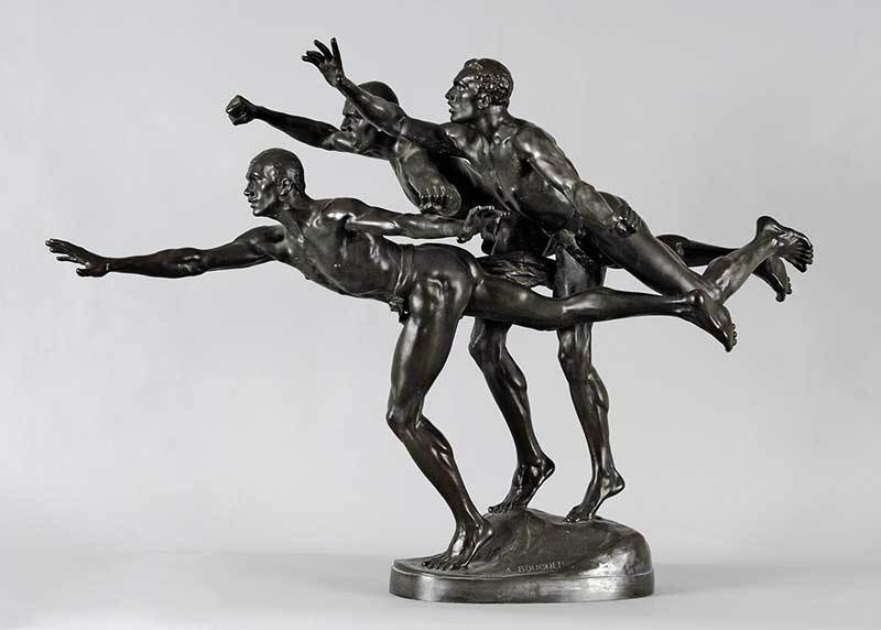 Alfred Boucher, Au but / Les Coureurs