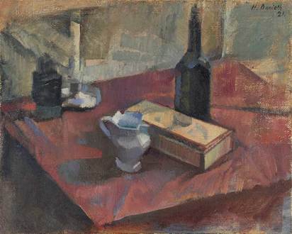 Still Life with Boccalino and Candle
