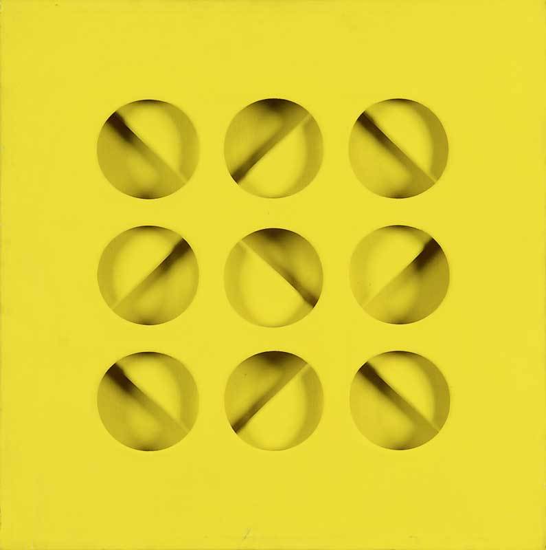 Paolo Scheggi, Intersuperficie Curva - Dal Giallo