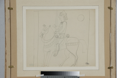 Recto: Le cheval; verso: Le chevalier