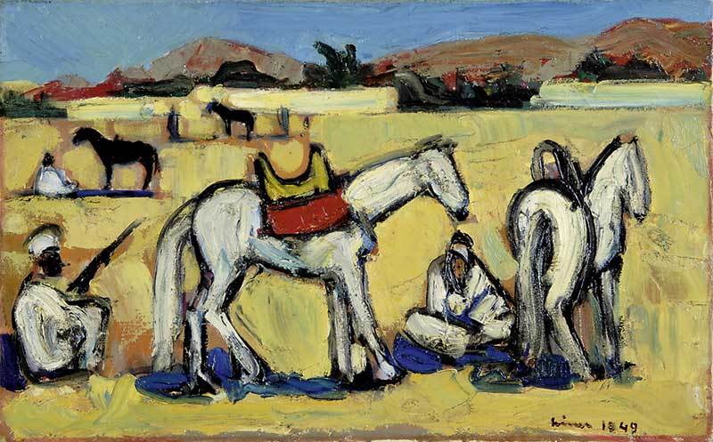 Carl Liner, Weisse Pferde in der Wüste Algeriens