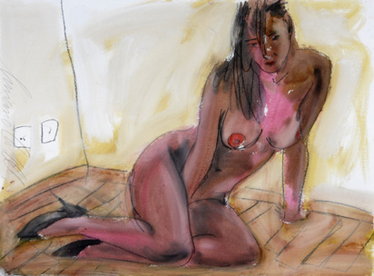 Sitting Female Nude, 2000