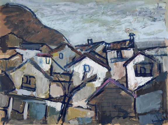 Mario Comensoli, Village in Ticino, beginning of the 1950s