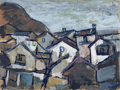 Village in Ticino, beginning of the 1950s