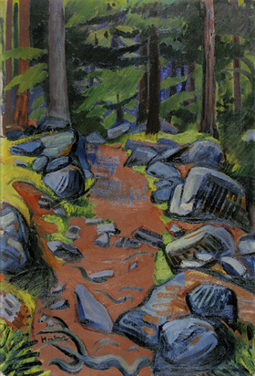 Waldweg, approx. 1912