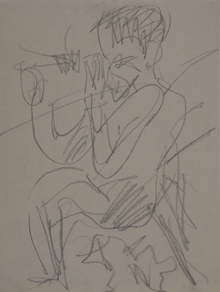Sitting Alpinist with Telescope, approx. 1919