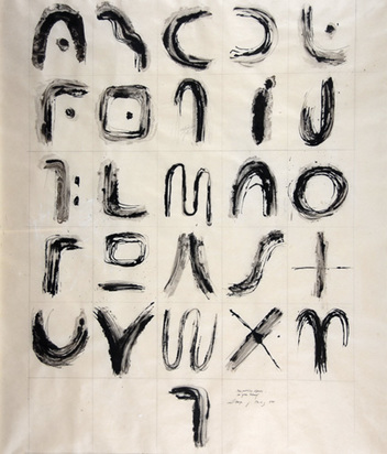 Mein perslönliches Alphabet - ein grober Entwurf, 1981