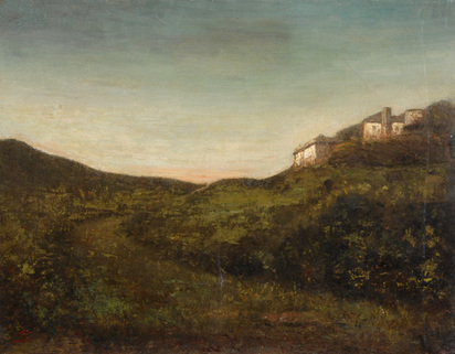 Paesaggio al tramonto, um 1880