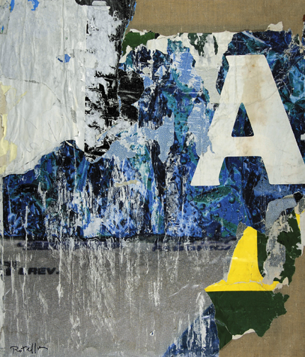 Mimmo Rotella, A Bianco, 2004